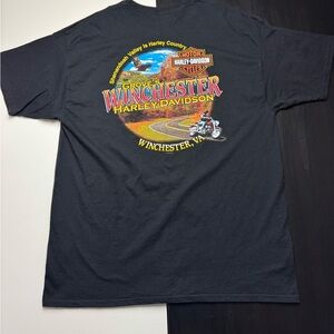 Harley Davidson Brotherhood T Shirt Winchester, VA Black Size 2XL